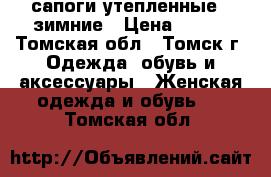 сапоги утепленные , зимние › Цена ­ 600 - Томская обл., Томск г. Одежда, обувь и аксессуары » Женская одежда и обувь   . Томская обл.